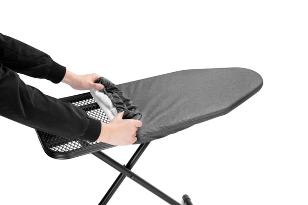 Easy replaceable ironing board cover for hotels