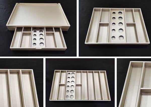 Bespoke welcome tray and minibar tray for hotel room