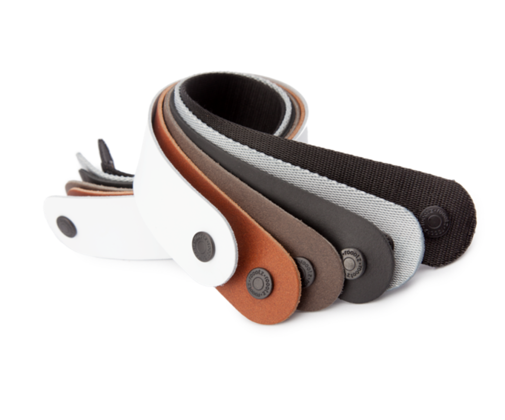 Straps for a luggage rack in different colours and materials