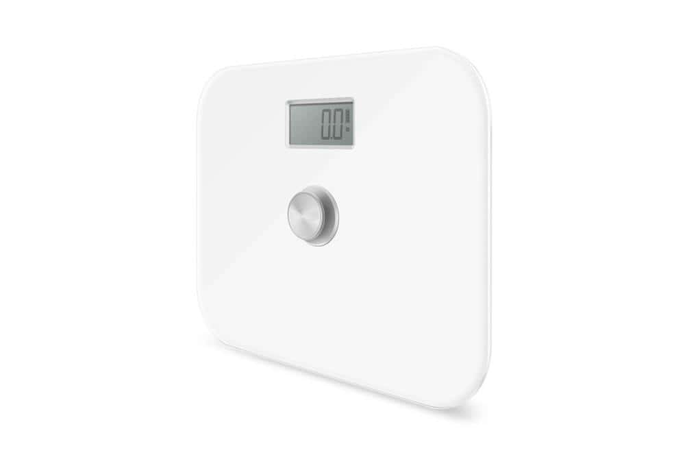 Personal scale for hotel bathroom