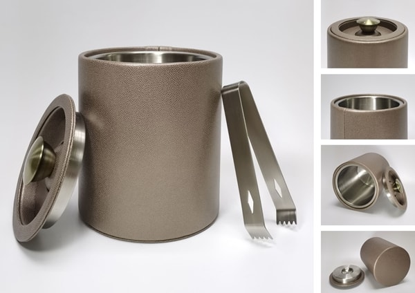 Ice bucket faux leather specially designed for hotels