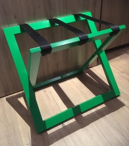 Besproke luggage rack in green colour