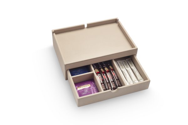 SMART Hospitality Tray - Faux Leather (Black or Warm Beige) - Image 3