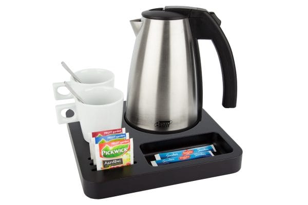 Welcome tray set with 1 litre water kettle